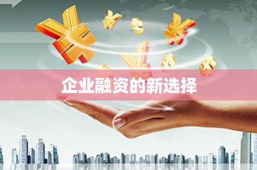 庆城企业融资的新选择
