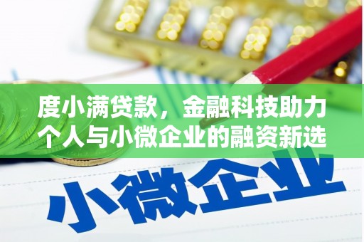 庆城度小满贷款，金融科技助力个人与小微企业的融资新选择