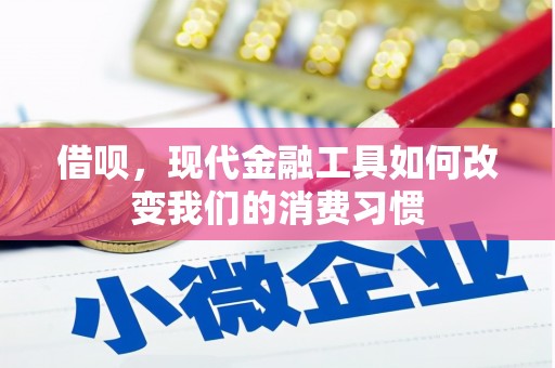 庆城借呗，现代金融工具如何改变我们的消费习惯