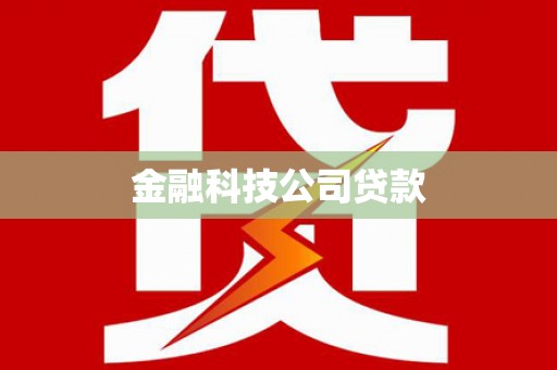庆城金融科技公司贷款