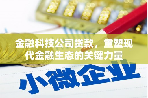 庆城金融科技公司贷款，重塑现代金融生态的关键力量